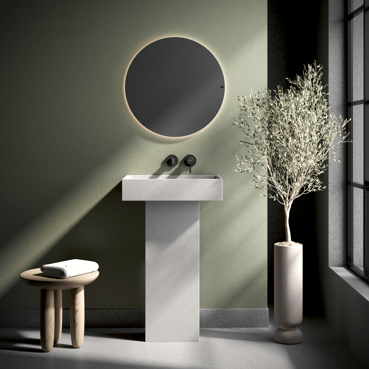 Baly - Lavabo de pedestal