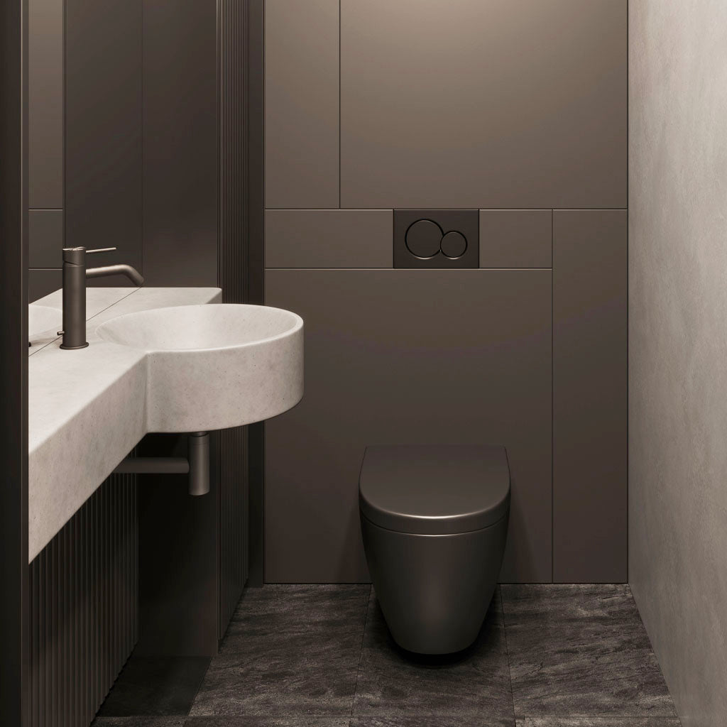 Boya Concrete Semi-Recessed Basin